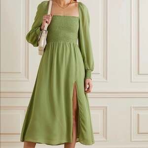 Reformation Cello Dress in Crocodile Green Size XS